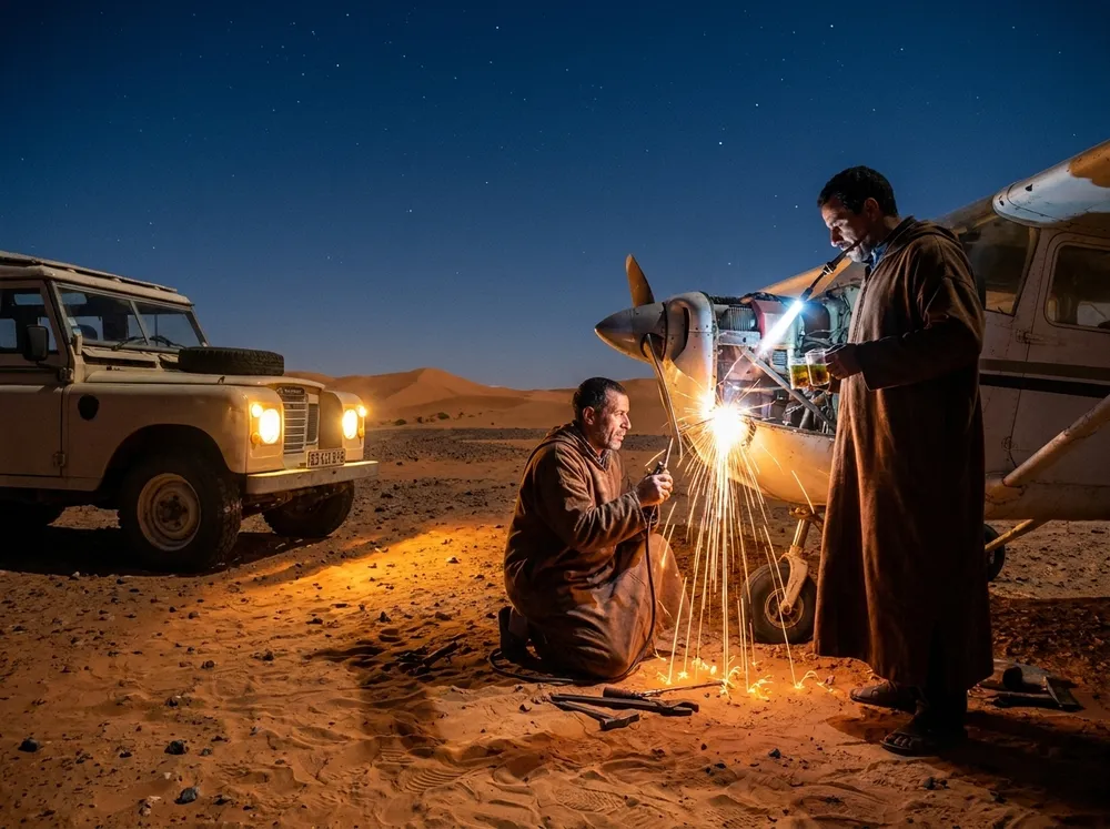 Hassan et Brahim de nuit
