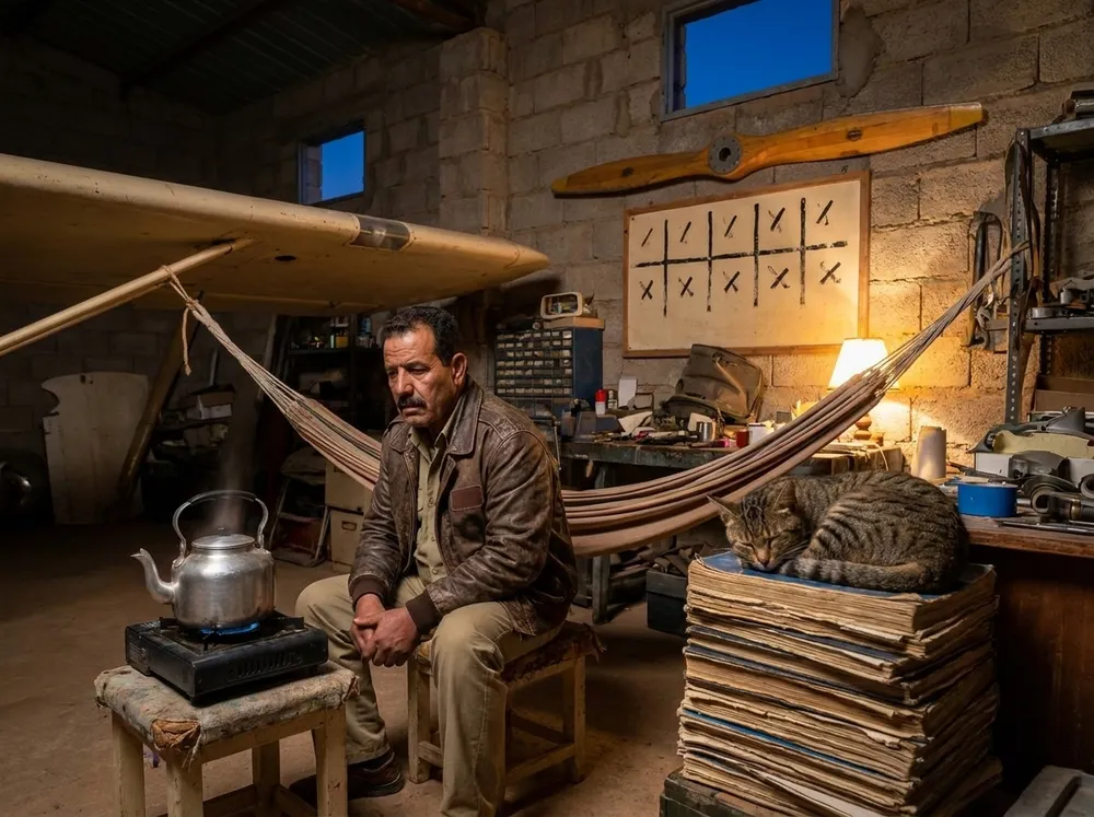 Le hangar où vit Youssef